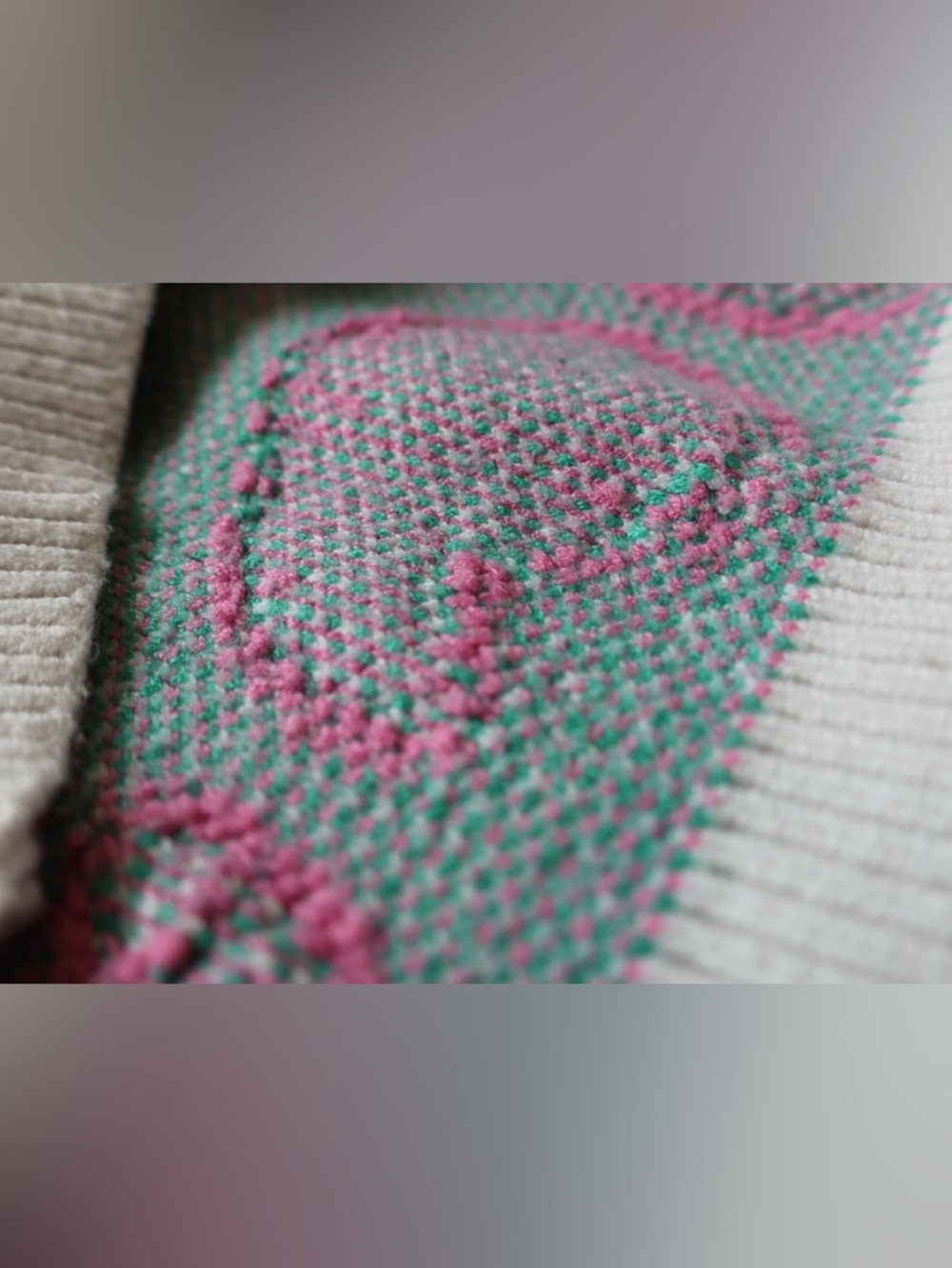 Luna Ivy Anthropologie Womens Strawberry Sweater Vest Textured Cottagecore Top M - Picture 9 of 14